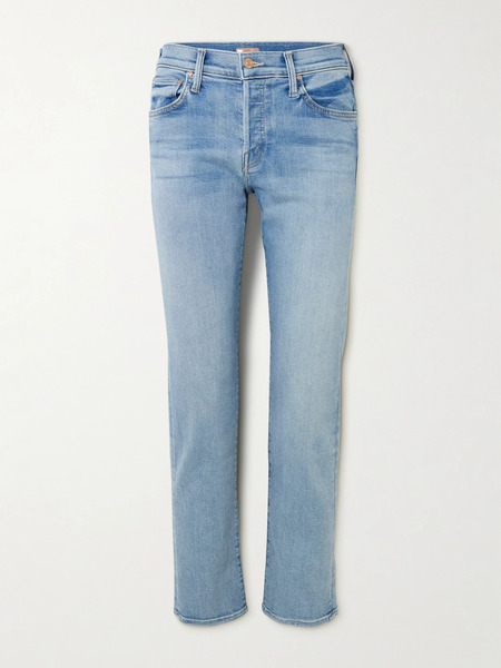  Mother Mother - Hiker Hover Mid-rise Straight-leg Jeans - Light Denim 