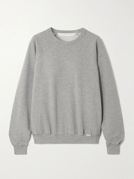  Mother Mother - The Biggie Concert Cotton-jersey Sweatshirt - Light Gray 
