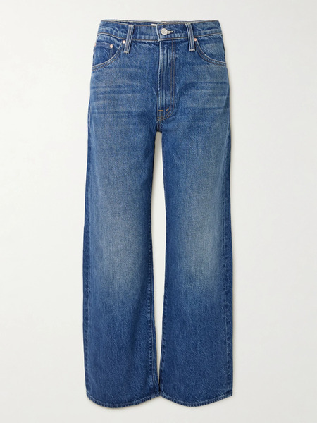  Mother Mother - The Dodger Ankle High-rise Straight-leg Jeans - Dark Denim 