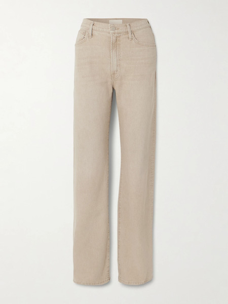  Mother Mother - The Dodger Sneak Mid-rise Straight-leg Jeans - Light Brown 