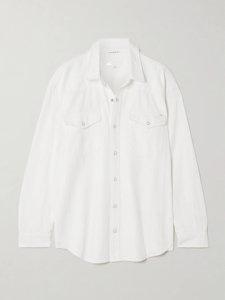  Mother Mother - The Exes And Oh's Denim Shirt - White 