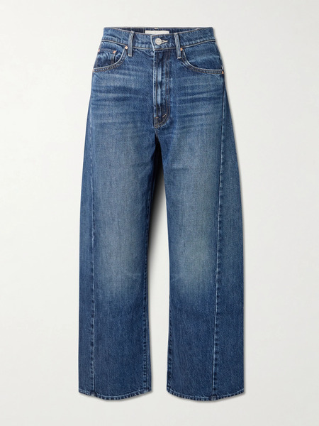  Mother Mother - The Half Pipe Ankle High-rise Barrel-leg Jeans - Mid Denim 