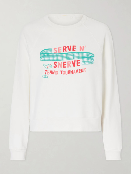  Mother Mother - The Itty Concert Printed Cotton-jersey Sweater - Off-white 