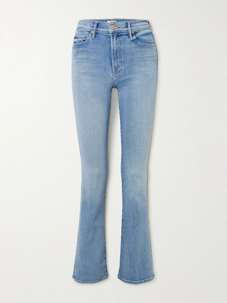  Mother Mother - The Outsider Sneak Mid-rise Flared Jeans - Light Denim 