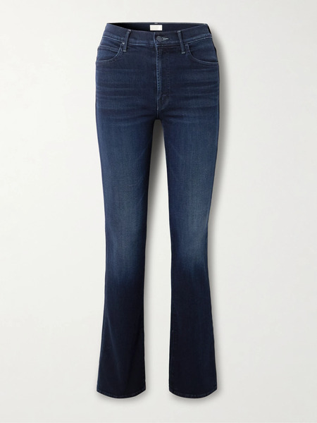  Mother Mother - The Smokin Skimp High-rise Bootcut Jeans - Dark Denim 