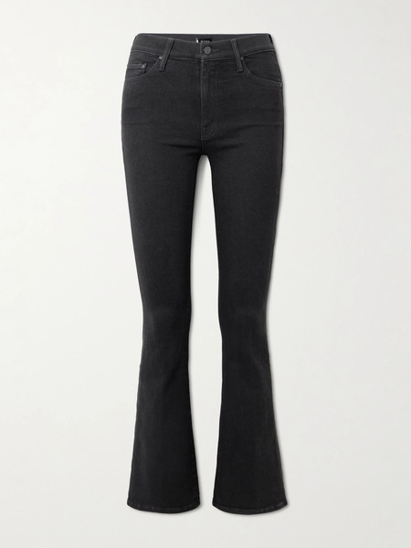  Mother Mother - The Weekender Mid-rise Flared Jeans - Black 