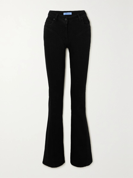  Mugler Mugler - Mid-rise Flared Jeans - Black 