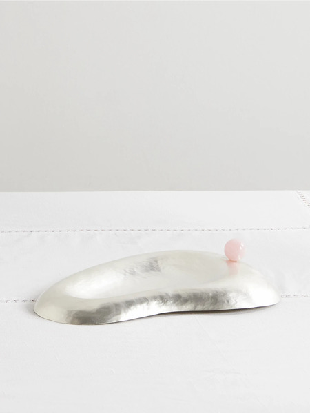  Natalia Criado Natalia Criado - Ear Silver-plated And Stone Plate - One Size 