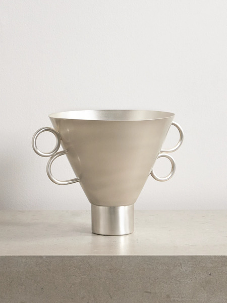  Natalia Criado Natalia Criado - Oreja Silver-plated Vase - One Size 