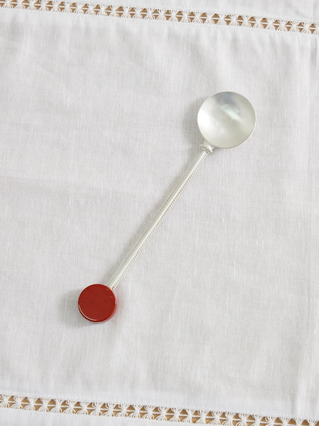 Natalia Criado Natalia Criado - Silver-plated And Jasper Spoon - One Size 