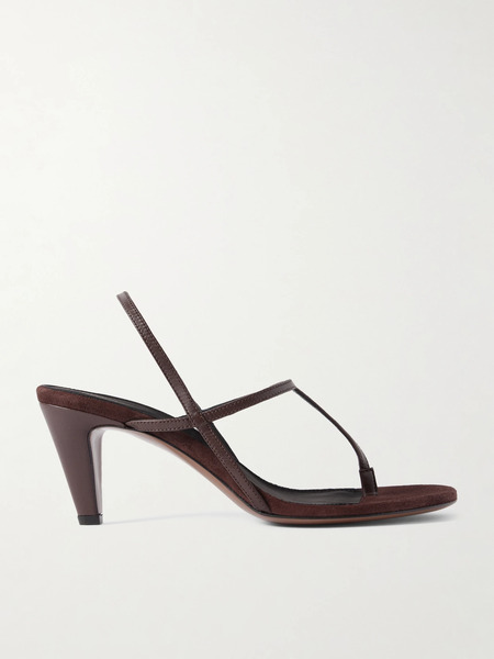  Neous Neous - Arneb Leather Slingback Sandals - Chocolate 