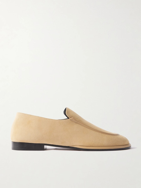  Neous Neous - Polaris Leather-trimmed Suede Loafers - Sand 