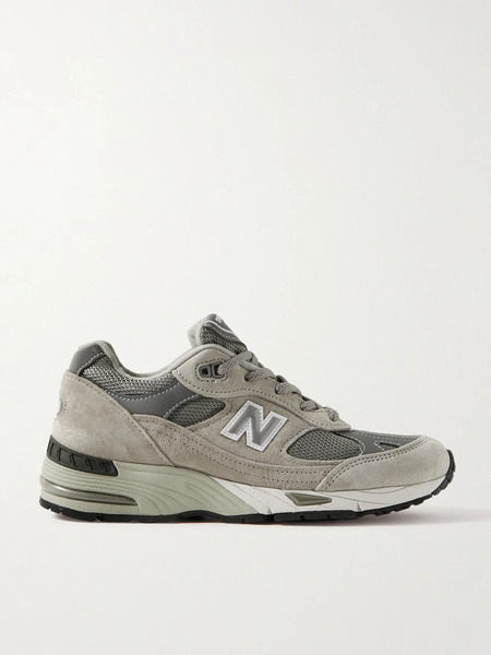  New Balance New Balance - Miuk 991 Suede And Mesh Sneakers - Gray 