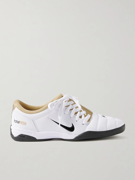  Nike Nike - T90 Metallic Leather Sneakers - White 