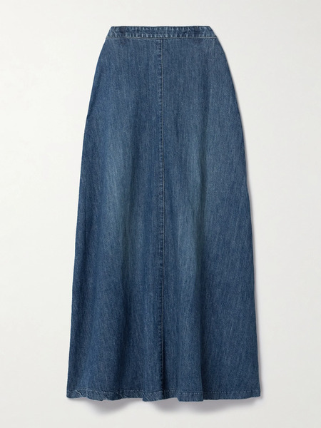  Nili Lotan Nili Lotan - Astrid Denim Maxi Skirt - Mid Denim 