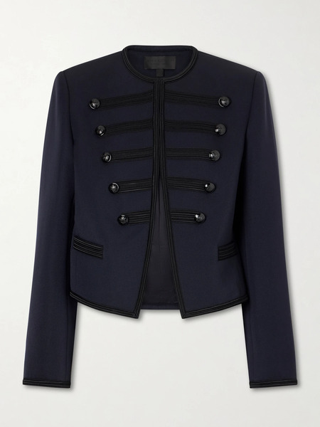  Nili Lotan Nili Lotan - Blondie Wool-gabardine Jacket - Navy 