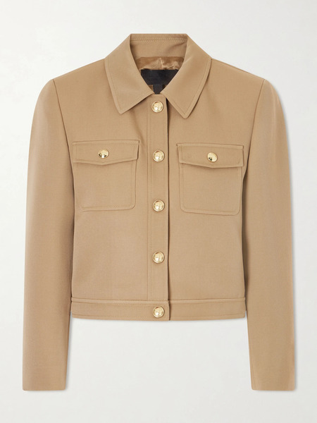  Nili Lotan Nili Lotan - Edna Cropped Wool-gabardine Jacket - Beige 