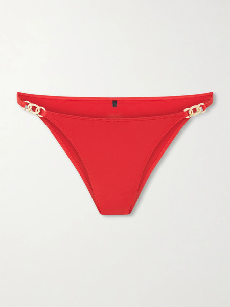  Nili Lotan Nili Lotan - Embellished Bikini Briefs - Red 