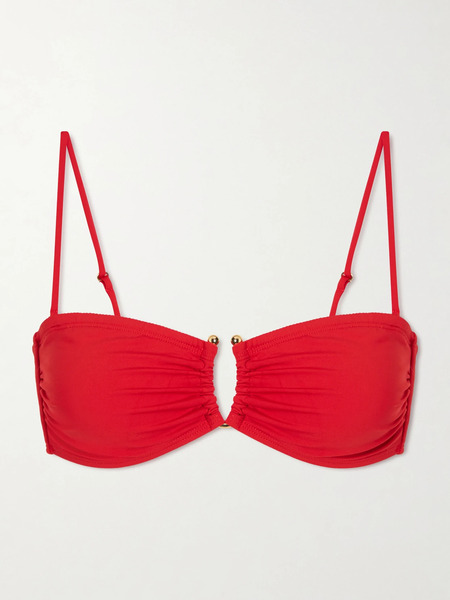  Nili Lotan Nili Lotan - Embellished Bikini Top - Red 
