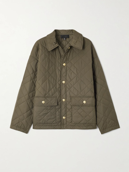  Nili Lotan Nili Lotan - Helah Quilted Shell Jacket - Green 