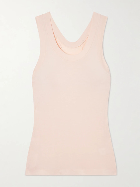  Norma Kamali Norma Kamali - Racer Stretch-jersey Tank - Blush 