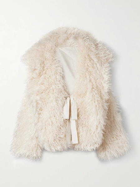  Norma Kamali Norma Kamali - Sleeping Bag Fleece Coat - Cream 