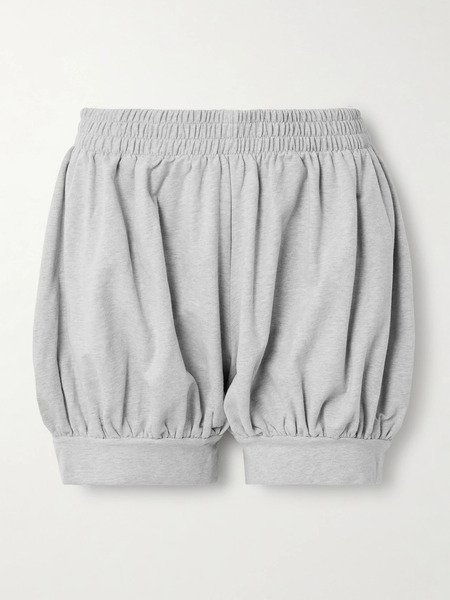  Norma Kamali Norma Kamali - Stretch-cotton Jersey Shorts - Gray 