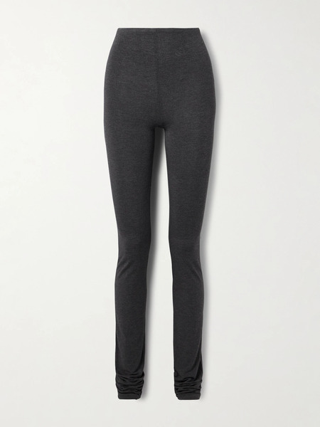  Norma Kamali Norma Kamali - Stretch-jersey Leggings - Dark Gray 