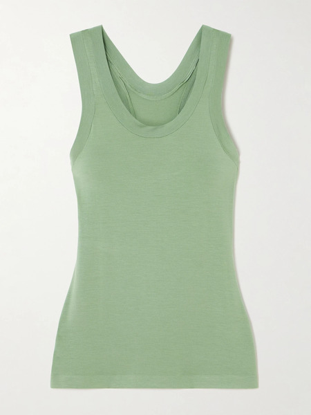  Norma Kamali Norma Kamali - Stretch-jersey Racerback Tank - Green 