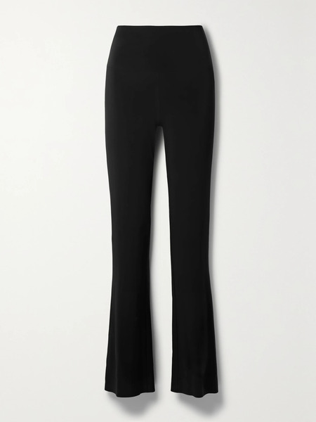  Norma Kamali Norma Kamali - Stretch-jersey Straight-leg Pants - Black 