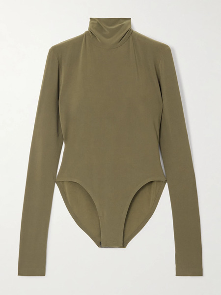  Norma Kamali Norma Kamali - Stretch-jersey Turtleneck Bodysuit - Brown 