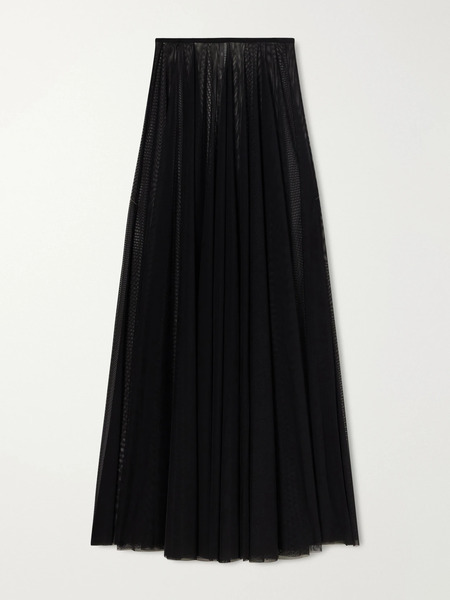  Norma Kamali Norma Kamali - Tulle Maxi Skirt - Black 