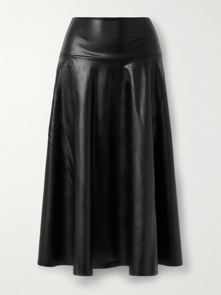  Norma Kamali Norma Kamali - Vegan Midi Skirt - Black 