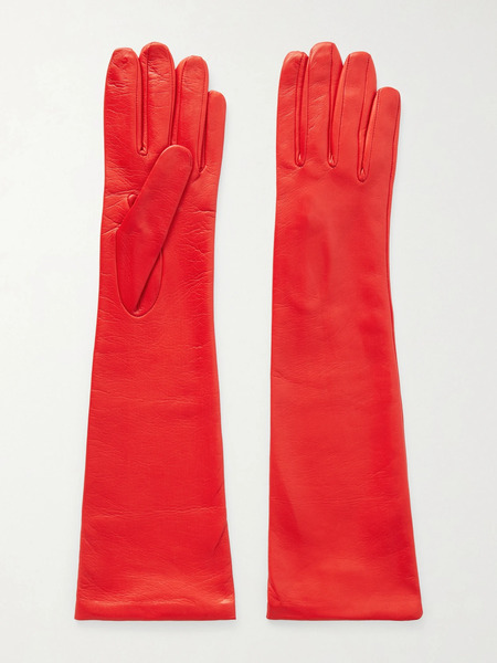  Nour Hammour Nour Hammour - Leather Gloves - Red 