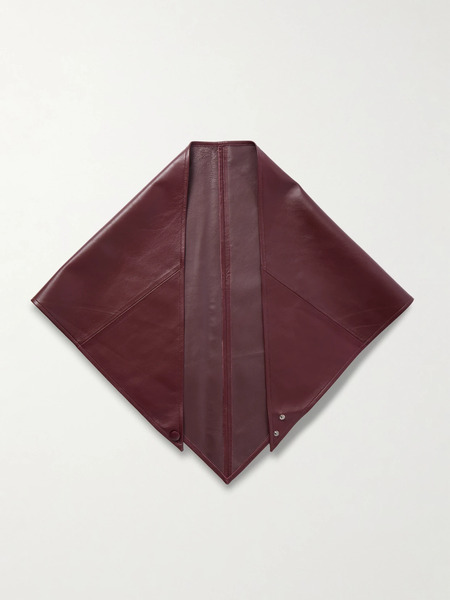  Nour Hammour Nour Hammour - Leather Headscarf - Burgundy 