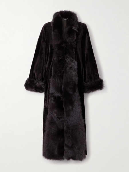 Nour Hammour Nour Hammour - Sima Shearling Coat - Brown 