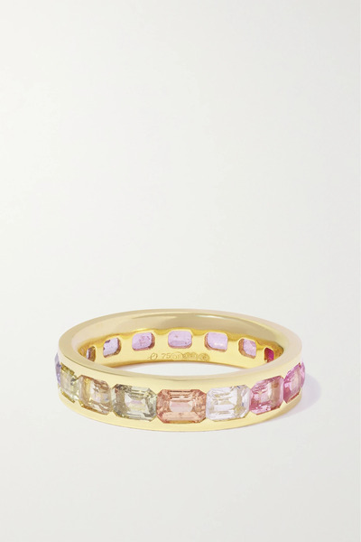  Octavia Elizabeth Octavia Elizabeth - Alice 18-karat Recycled-gold Sapphire Eternity Ring - 6 