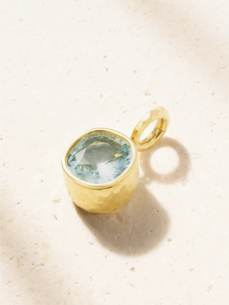  Octavia Elizabeth Octavia Elizabeth - Hidden Gem 18-karat Gold Aquamarine Pendant - One Size 
