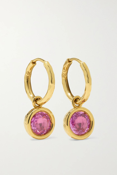  Octavia Elizabeth Octavia Elizabeth - + Net Sustain Nesting Gem Petite Gabby 18-karat Recycled Gold Sapphire Hoop Earrings - One Size 