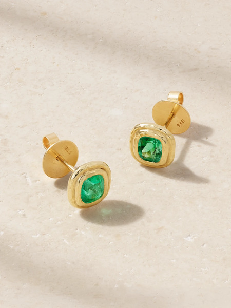  Octavia Elizabeth Octavia Elizabeth - Summerland 18-karat Gold Emerald Earrings - One Size 