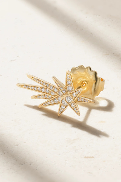 Ole Lynggaard Copenhagen Ole Lynggaard Copenhagen - Funky Shooting Stars 18-karat Gold Diamond Earring - L 
