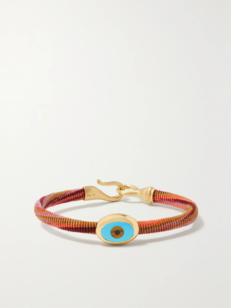  Ole Lynggaard Copenhagen Ole Lynggaard Copenhagen - Life 18-karat Gold, Turquoise And Enamel Bracelet - Red 