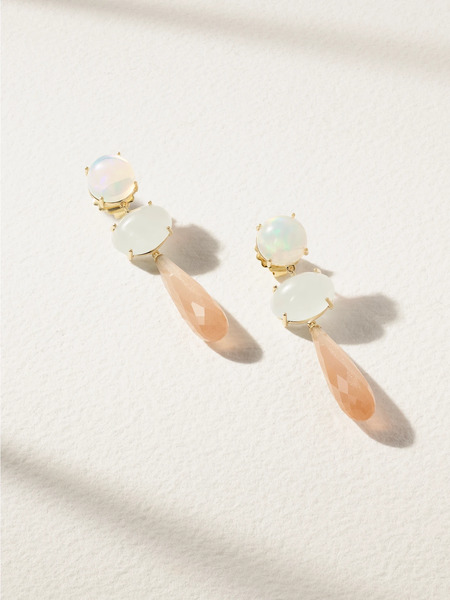  Ole Lynggaard Copenhagen Ole Lynggaard Copenhagen - Lotus 18-karat Gold Multi-stone Earrings - Pink 