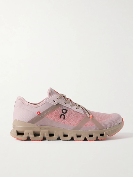  On On - Cloud X 4 Ad Rubber-trimmed Recycled-mesh Sneakers - Lilac 