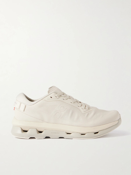  On On - Cloudzone Rubber-trimmed Stretch Recycled-knit Sneakers - Off-white 