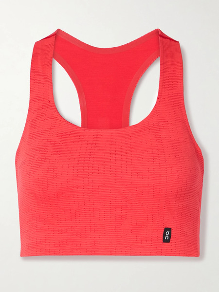  On On - Pace Ribbed Stretch Sports Bra - Red 