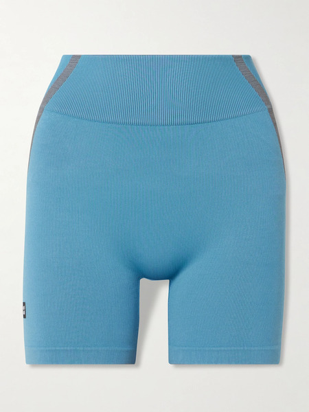  On On - Studio Ribbed Stretch Shorts - Blue 