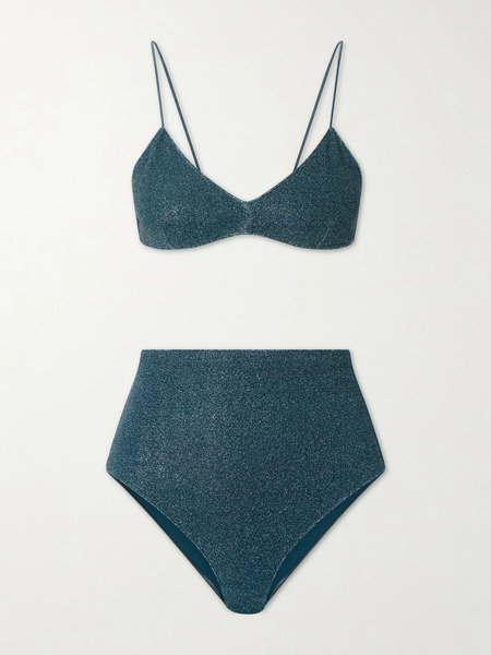  Oséree Oséree - Lumière Lurex Bikini - Blue 