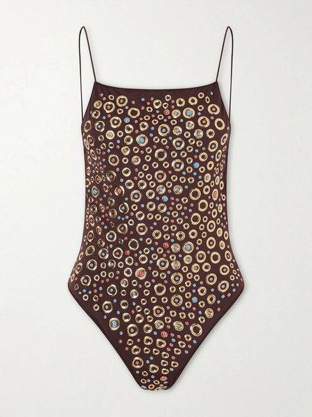  Oséree Oséree - Studded Swimsuit - Brown 