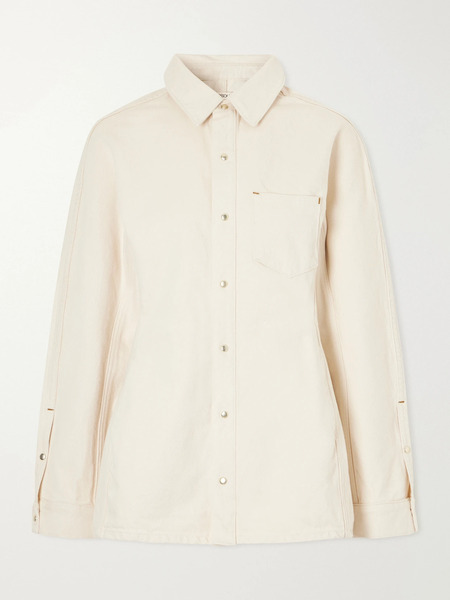  Ossou Ossou - Cinch Cotton-drill Shirt - Off-white 